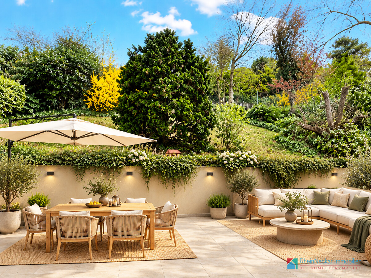 Visualisierung Terrasse (KI generiert)