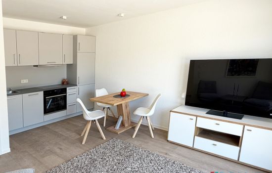 Musterwohnung Küche und Essbereich
